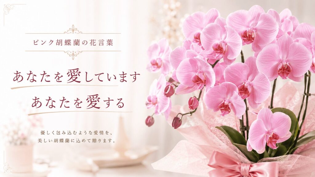ピンク胡蝶蘭 花言葉